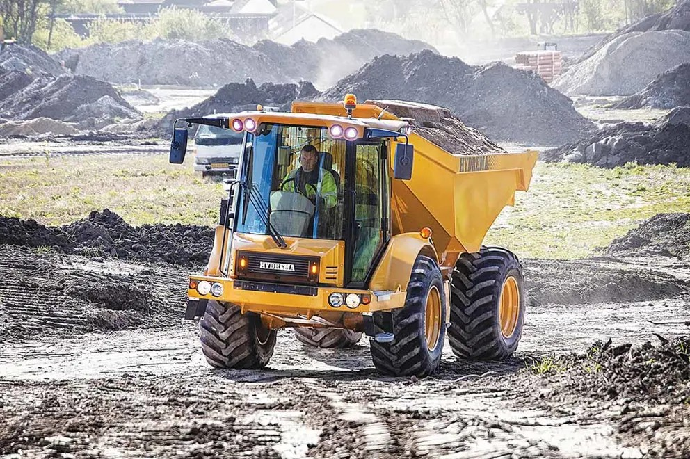 Dumper leddstyrt hjulgående 10-14 tonn