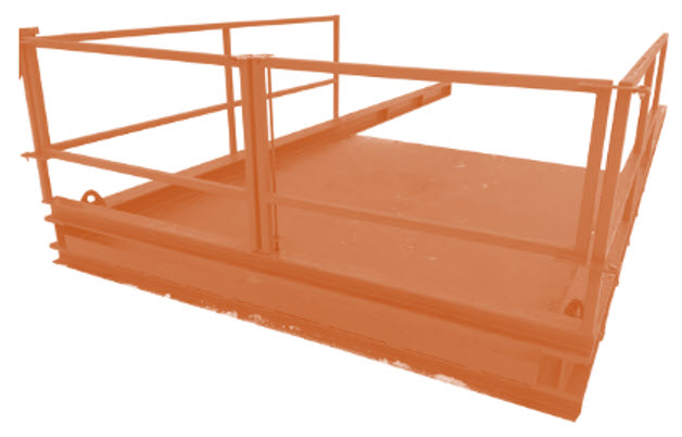 Innløftingsplattform 4-6 meter kapasitet 2-3 tonn