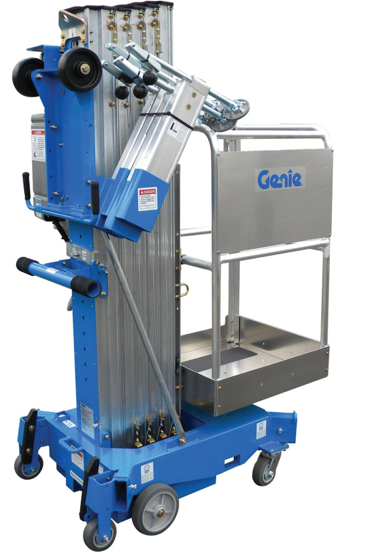 Mastelift manuell fremdrift <9m