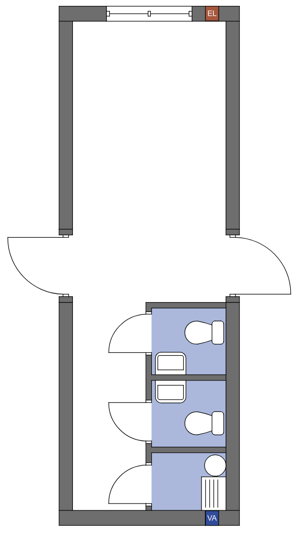 018 Modul dobbel WC/BK TEK17